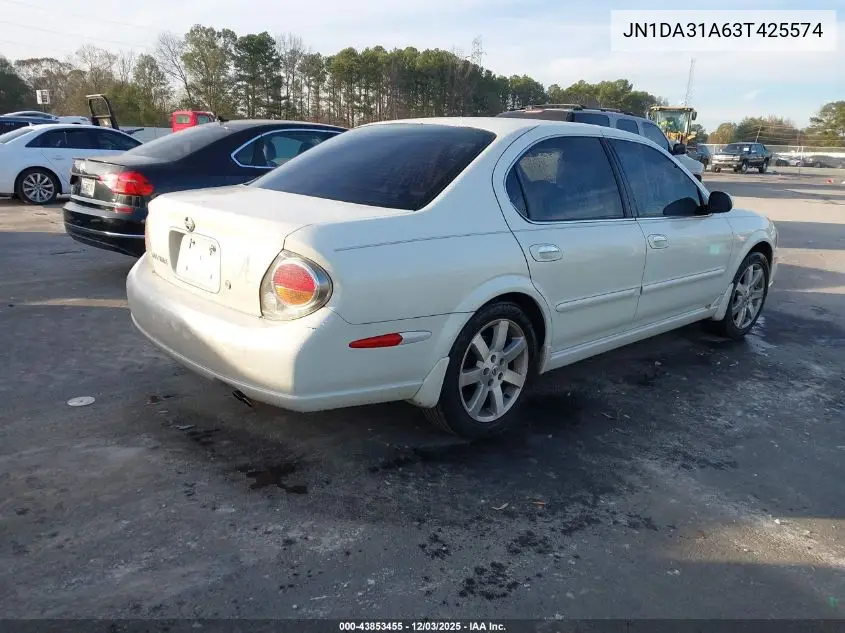 JN1DA31A63T425574 2003 Nissan Maxima Gle