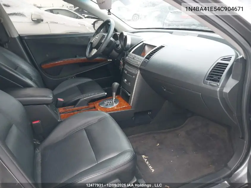 1N4BA41E54C904671 2004 Nissan Maxima Se/Sl