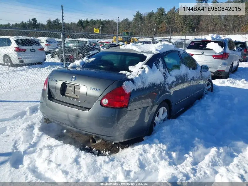 1N4BA41E95C842015 2005 Nissan Maxima 3.5 Se