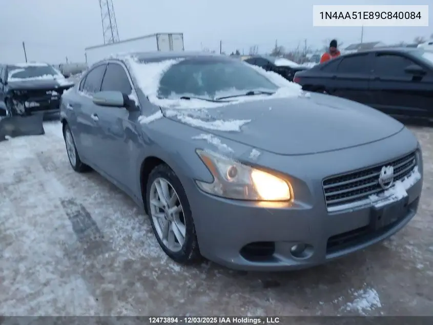 1N4AA51E89C840084 2009 Nissan Maxima 3.5 S