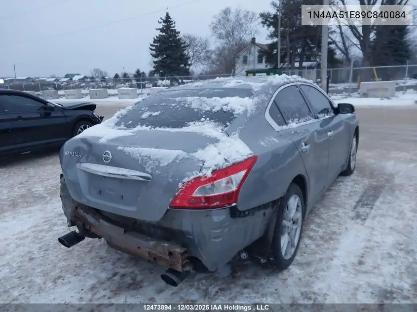 1N4AA51E89C840084 2009 Nissan Maxima 3.5 S