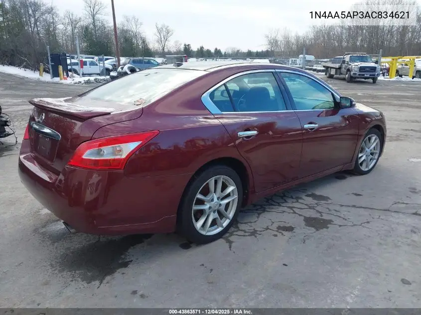 1N4AA5AP3AC834621 2010 Nissan Maxima 3.5 Sv
