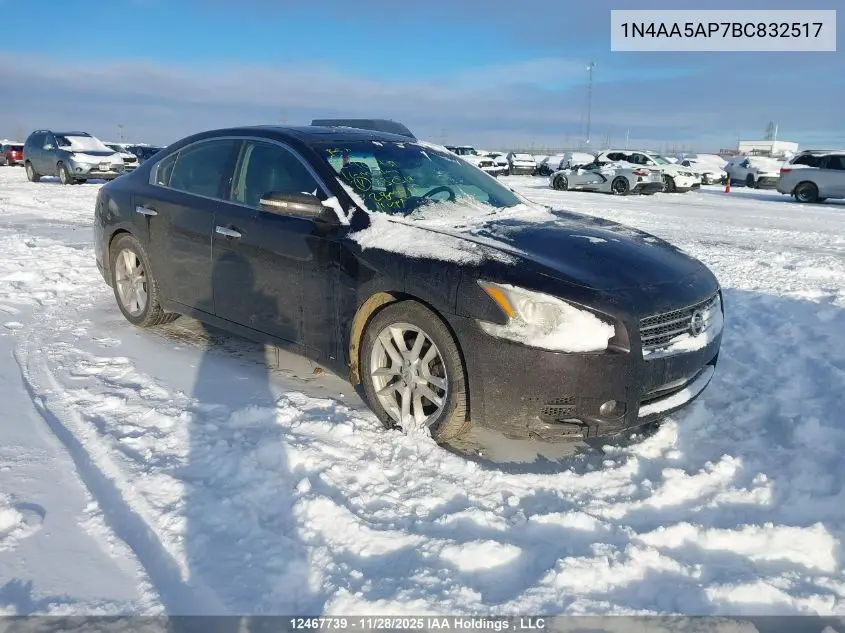 1N4AA5AP7BC832517 2011 Nissan Maxima 3.5 S