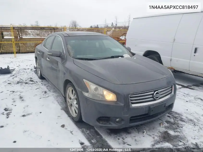 1N4AA5APXCC818497 2012 Nissan Maxima Sv