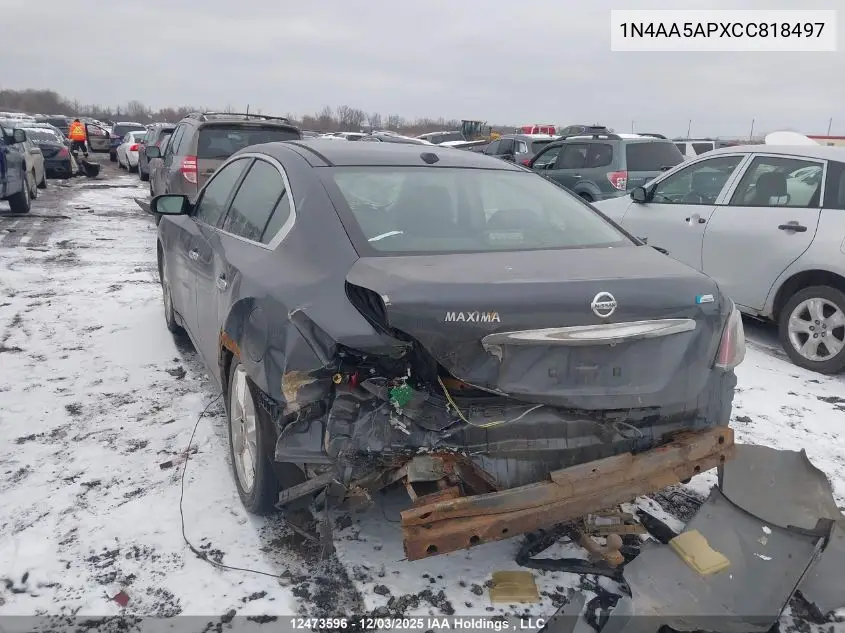 1N4AA5APXCC818497 2012 Nissan Maxima Sv