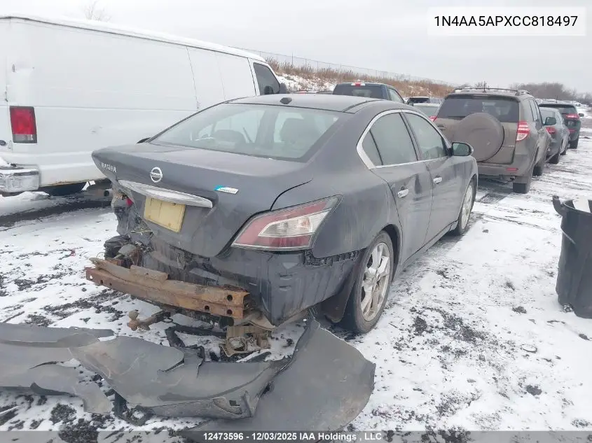 1N4AA5APXCC818497 2012 Nissan Maxima Sv