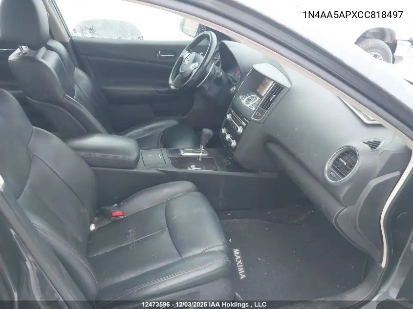 1N4AA5APXCC818497 2012 Nissan Maxima Sv
