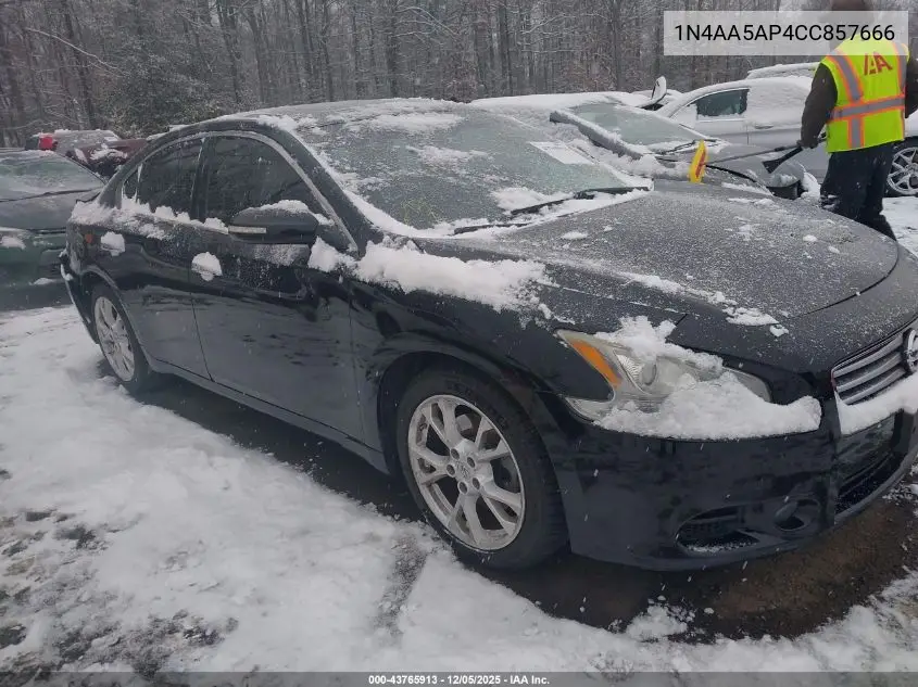 1N4AA5AP4CC857666 2012 Nissan Maxima 3.5 Sv