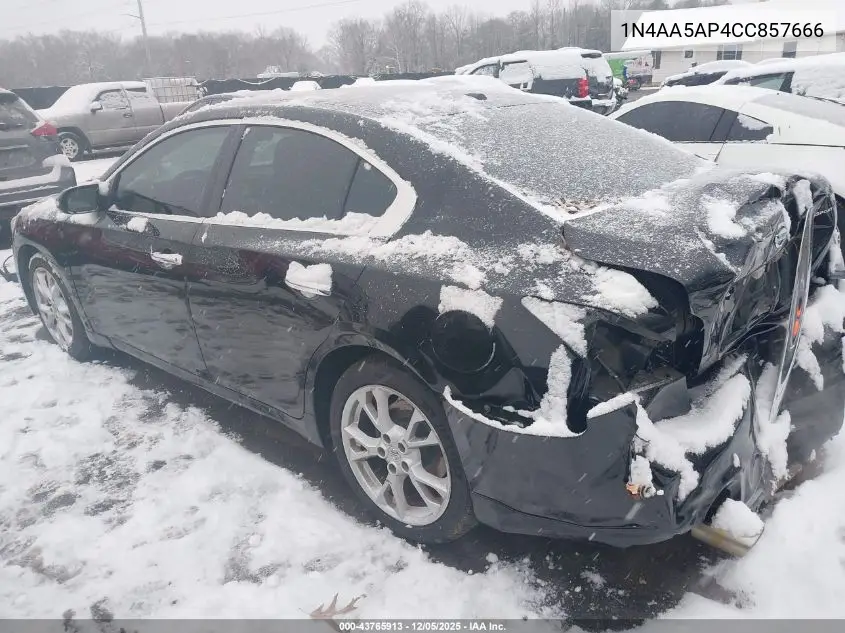 1N4AA5AP4CC857666 2012 Nissan Maxima 3.5 Sv