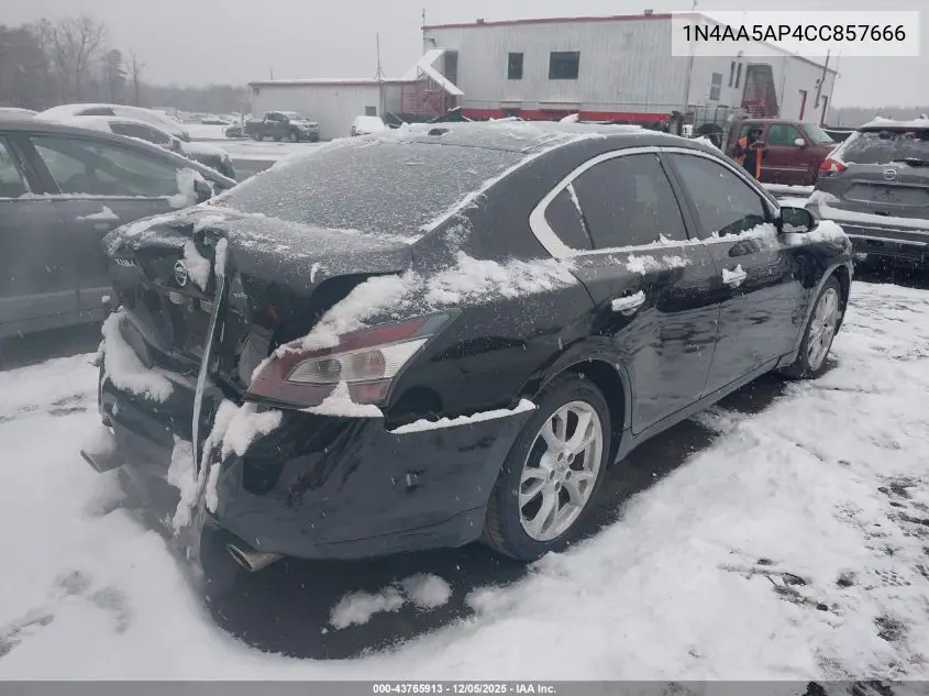 1N4AA5AP4CC857666 2012 Nissan Maxima 3.5 Sv