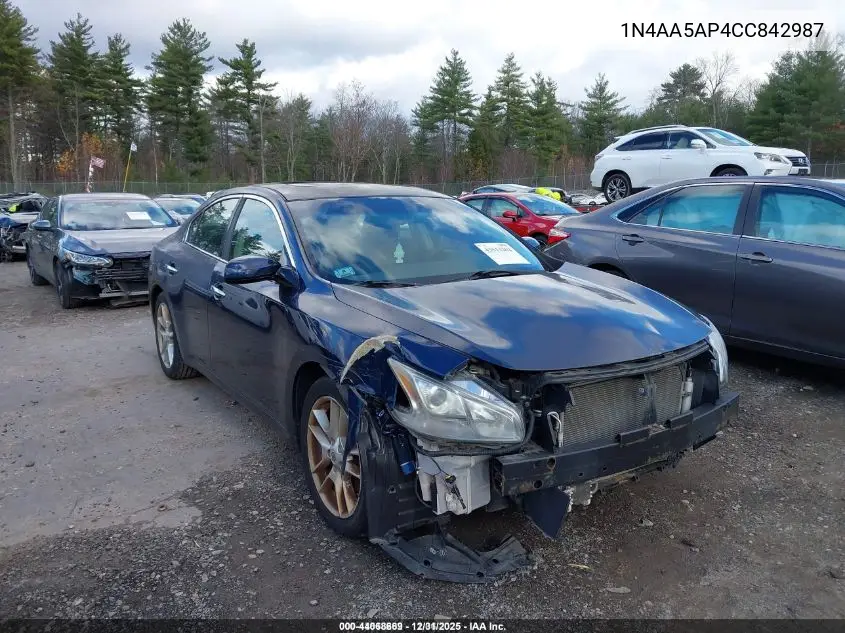 1N4AA5AP4CC842987 2012 Nissan Maxima 3.5 S