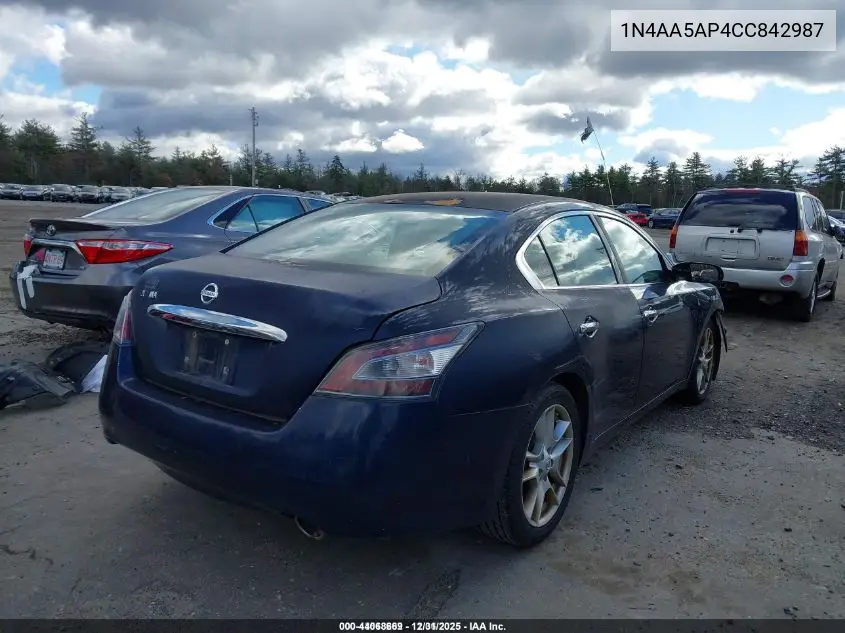 1N4AA5AP4CC842987 2012 Nissan Maxima 3.5 S