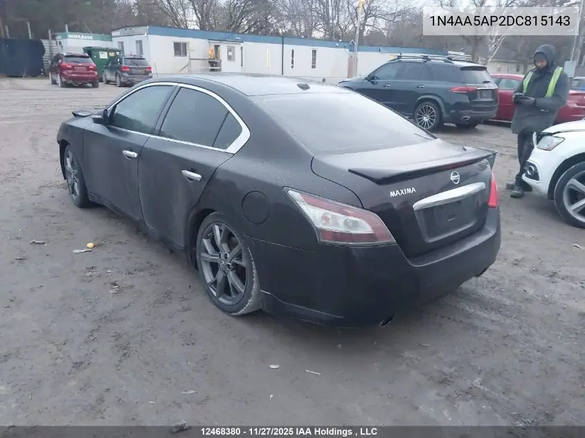 1N4AA5AP2DC815143 2013 Nissan Maxima S/Sv