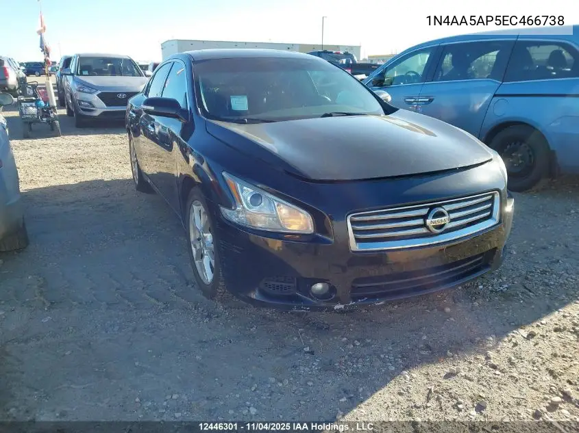 1N4AA5AP5EC466738 2014 Nissan Maxima S/Sv