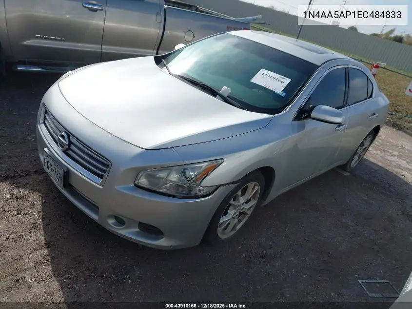1N4AA5AP1EC484833 2014 Nissan Maxima 3.5 S/3.5 Sv