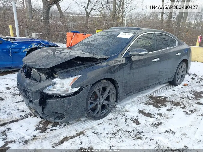 1N4AA5AP3EC480427 2014 Nissan Maxima 3.5 Sv