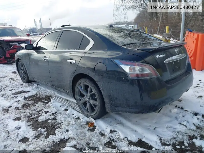 1N4AA5AP3EC480427 2014 Nissan Maxima 3.5 Sv