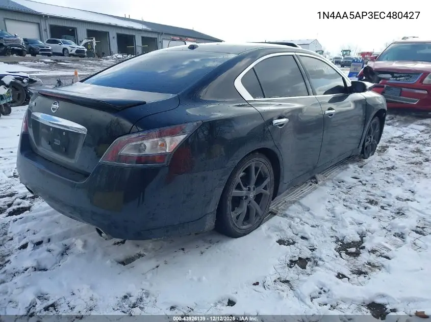 1N4AA5AP3EC480427 2014 Nissan Maxima 3.5 Sv