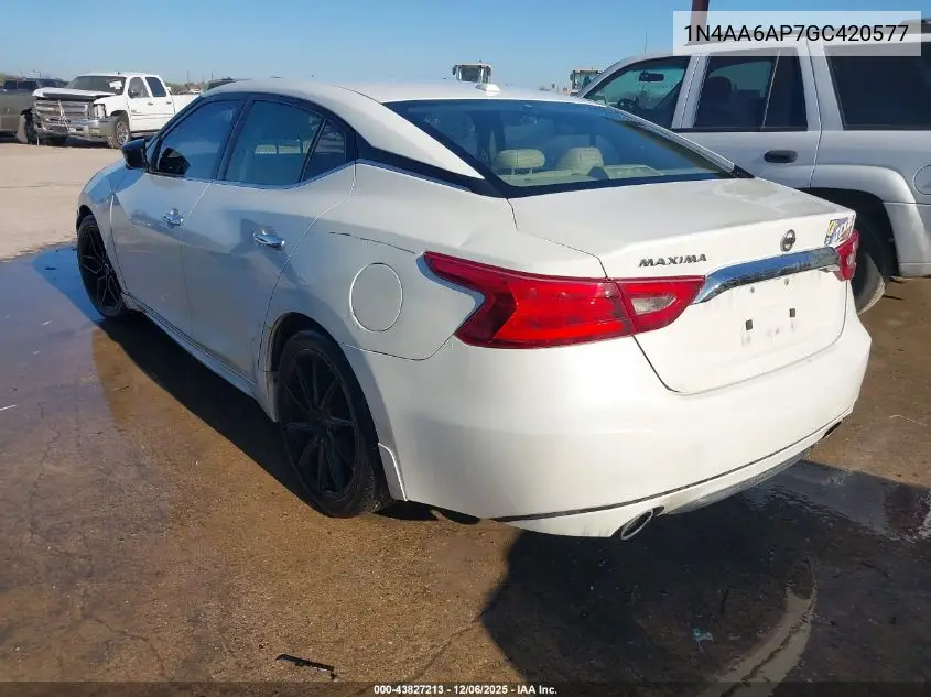 1N4AA6AP7GC420577 2016 Nissan Maxima 3.5 S