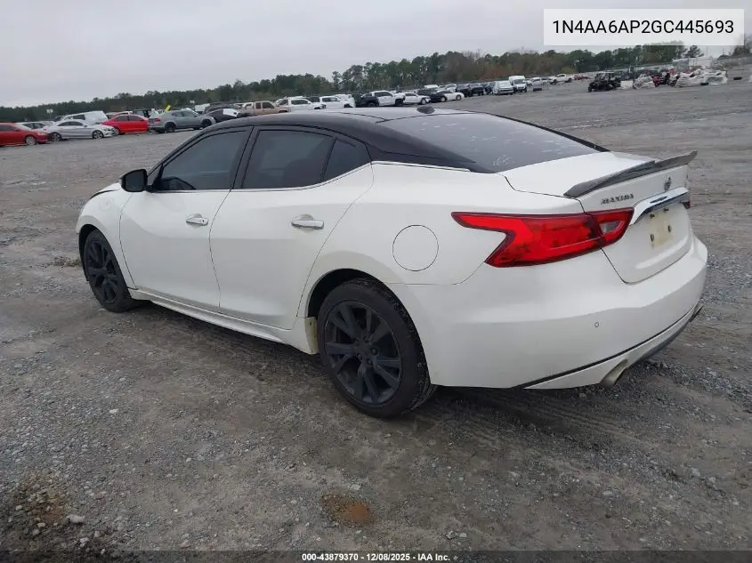 1N4AA6AP2GC445693 2016 Nissan Maxima 3.5 Sl