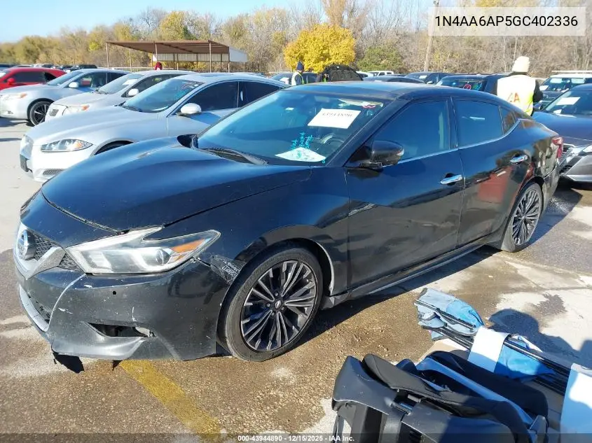 1N4AA6AP5GC402336 2016 Nissan Maxima 3.5 Platinum