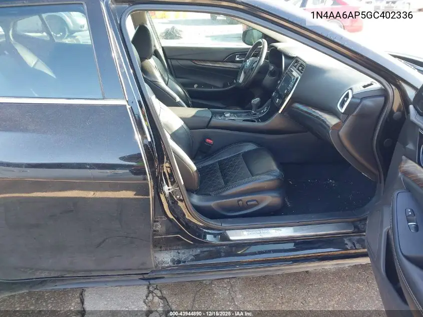 1N4AA6AP5GC402336 2016 Nissan Maxima 3.5 Platinum