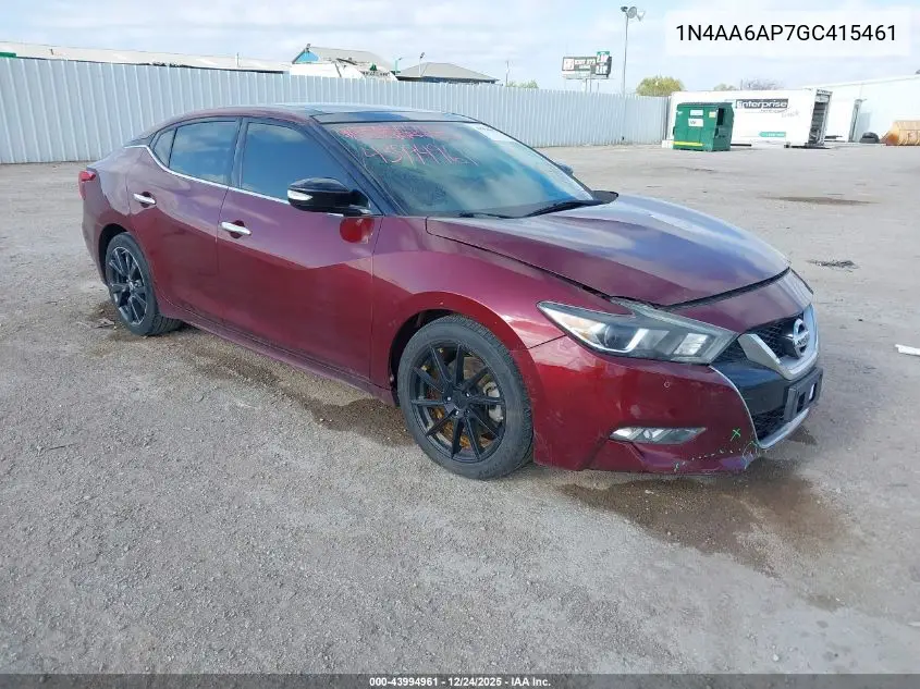 1N4AA6AP7GC415461 2016 Nissan Maxima 3.5 Sl