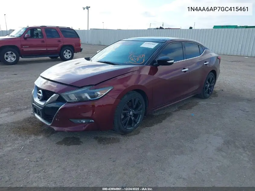 1N4AA6AP7GC415461 2016 Nissan Maxima 3.5 Sl