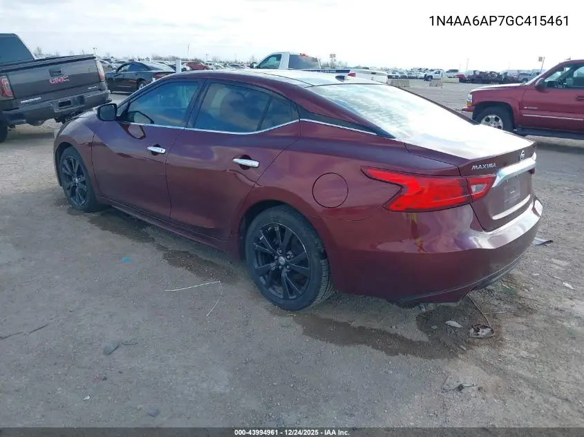1N4AA6AP7GC415461 2016 Nissan Maxima 3.5 Sl