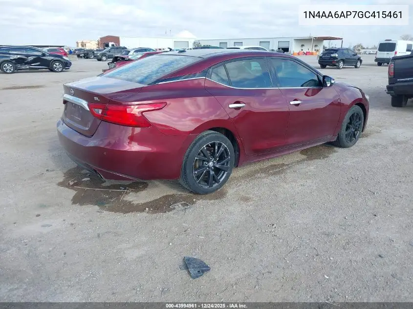 1N4AA6AP7GC415461 2016 Nissan Maxima 3.5 Sl