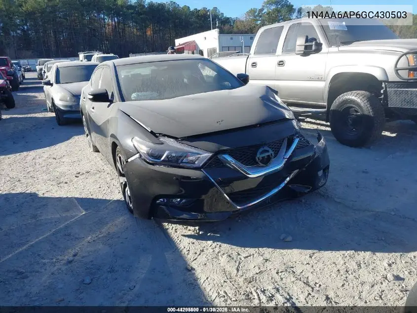 1N4AA6AP6GC430503 2016 Nissan Maxima 3.5 Sv