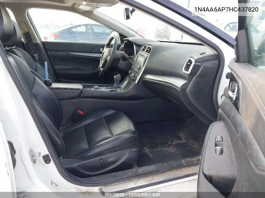 1N4AA6AP7HC437820 2017 Nissan Maxima 3.5S/Sv/Sl/Sr/Plat