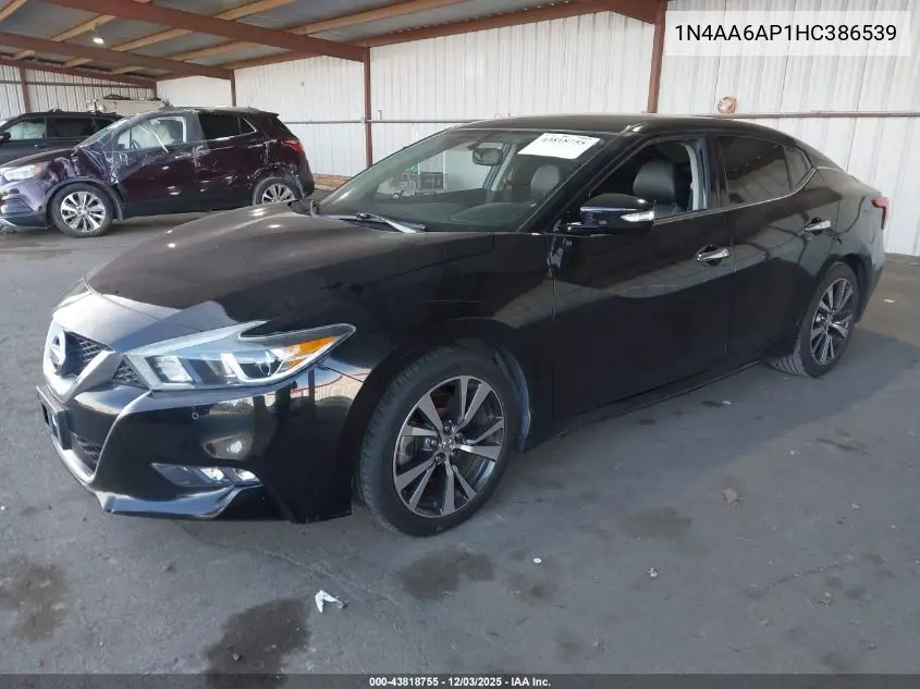 1N4AA6AP1HC386539 2017 Nissan Maxima 3.5 Sv