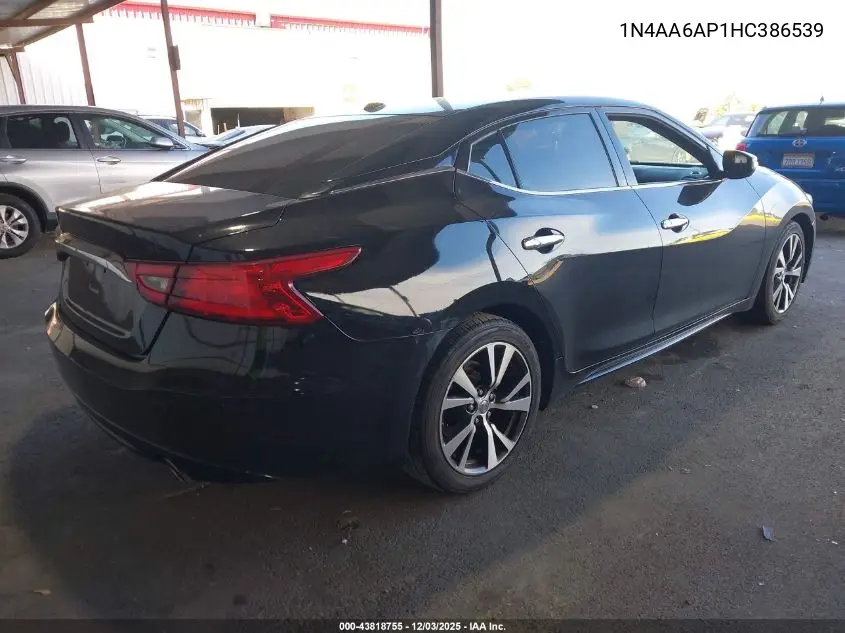 1N4AA6AP1HC386539 2017 Nissan Maxima 3.5 Sv