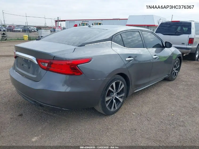 1N4AA6AP3HC376367 2017 Nissan Maxima 3.5 Platinum/3.5 S/3.5 Sl/3.5 Sr/3.5 Sv