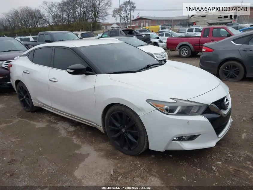 1N4AA6APXHC374048 2017 Nissan Maxima 3.5 Sr