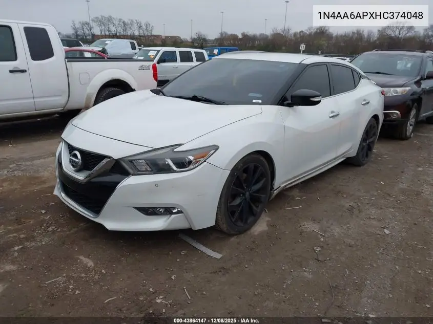 1N4AA6APXHC374048 2017 Nissan Maxima 3.5 Sr