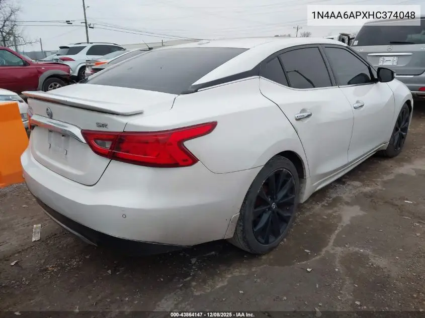 1N4AA6APXHC374048 2017 Nissan Maxima 3.5 Sr