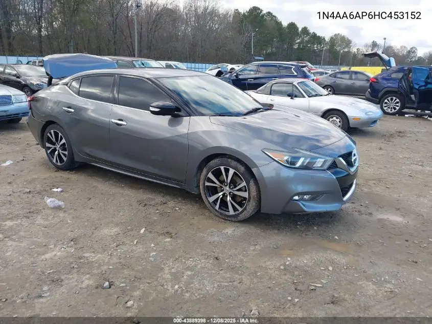 1N4AA6AP6HC453152 2017 Nissan Maxima 3.5 Sv