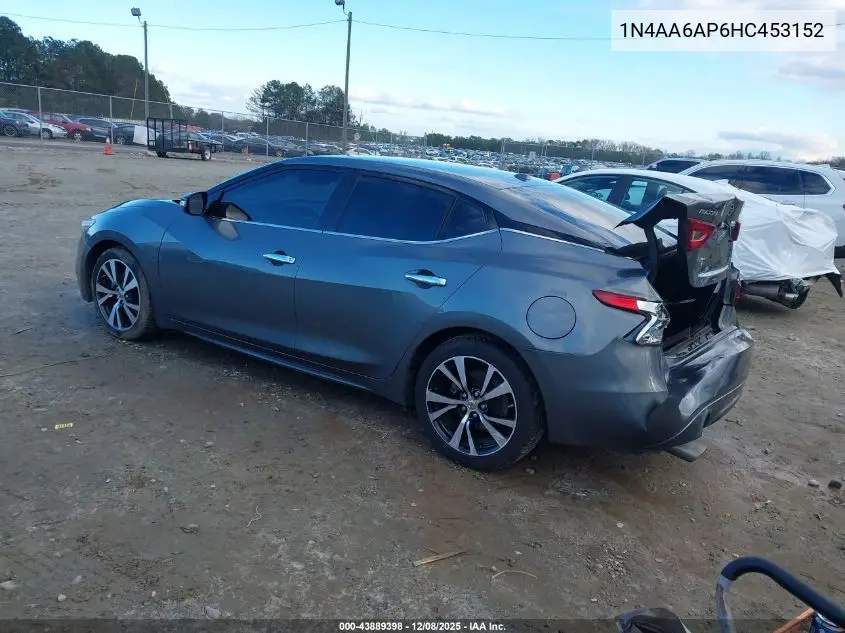1N4AA6AP6HC453152 2017 Nissan Maxima 3.5 Sv
