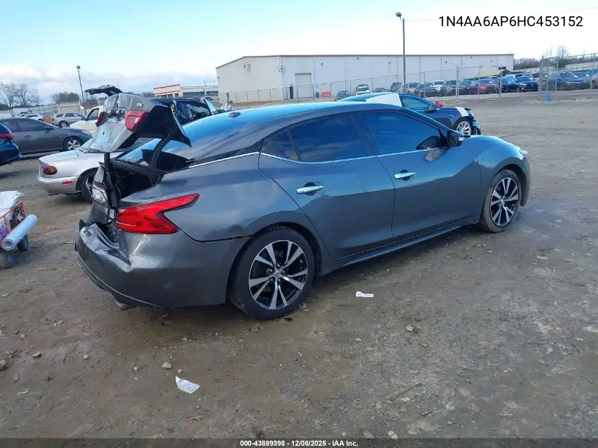 1N4AA6AP6HC453152 2017 Nissan Maxima 3.5 Sv
