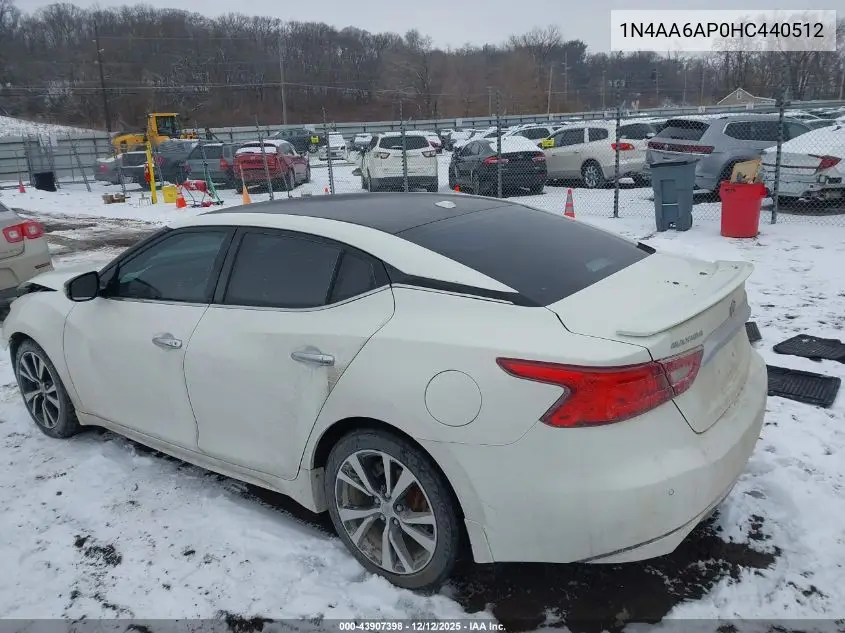 1N4AA6AP0HC440512 2017 Nissan Maxima 3.5 Sv