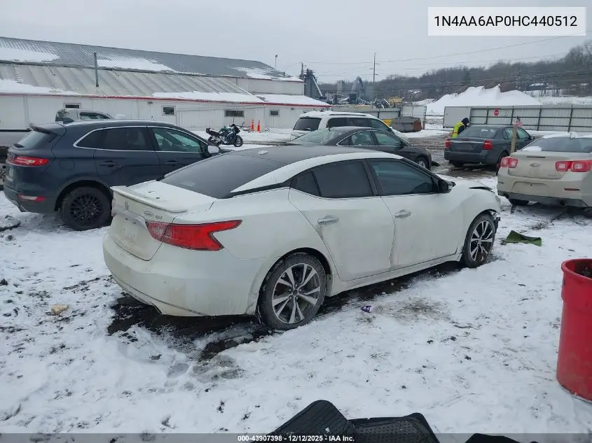 1N4AA6AP0HC440512 2017 Nissan Maxima 3.5 Sv