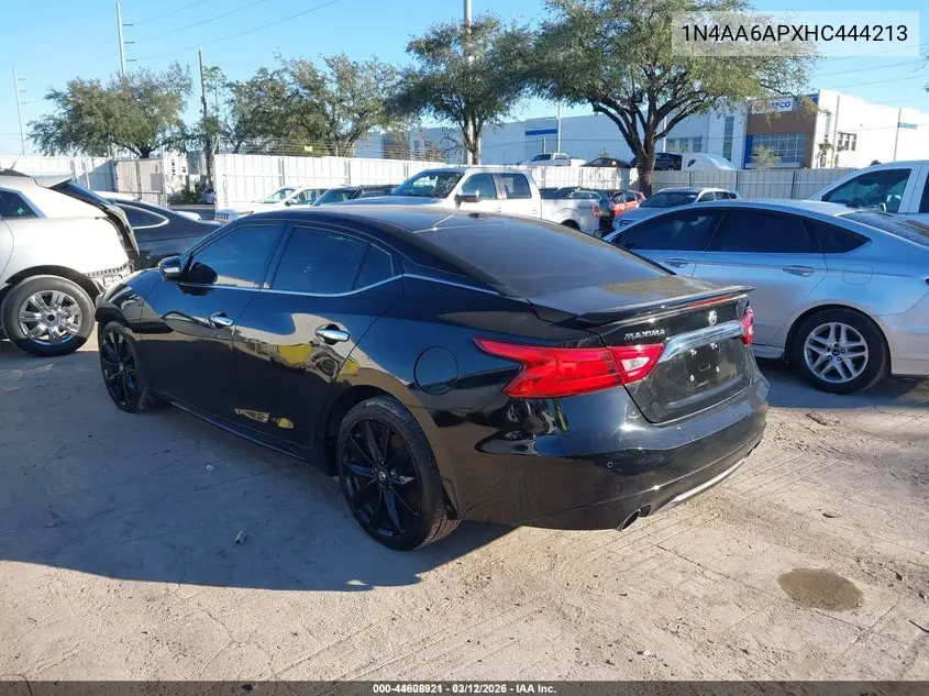 1N4AA6APXHC444213 2017 Nissan Maxima 3.5 Sr