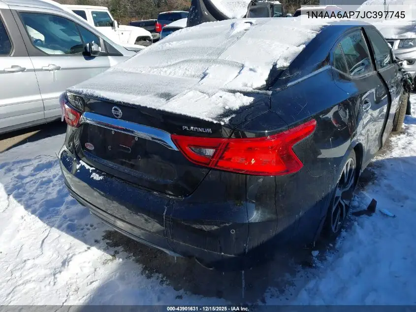 1N4AA6AP7JC397745 2018 Nissan Maxima 3.5 Platinum