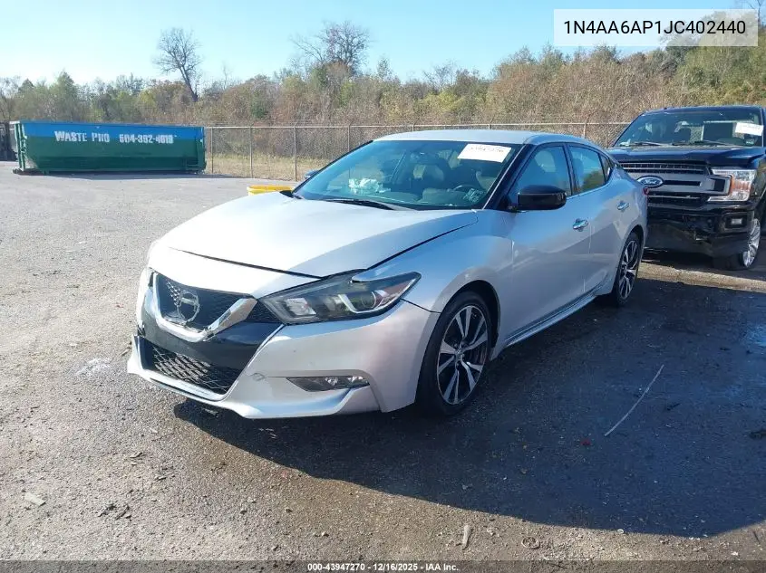 1N4AA6AP1JC402440 2018 Nissan Maxima 3.5 S