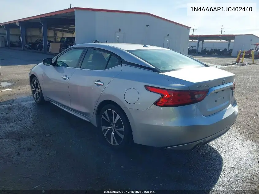 1N4AA6AP1JC402440 2018 Nissan Maxima 3.5 S