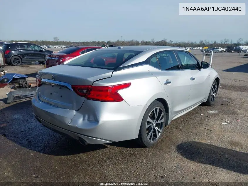 1N4AA6AP1JC402440 2018 Nissan Maxima 3.5 S