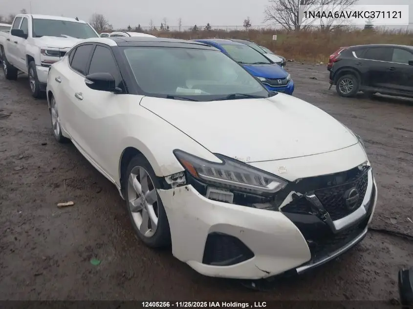 1N4AA6AV4KC371121 2019 Nissan Maxima Platinum/Sl/Sr