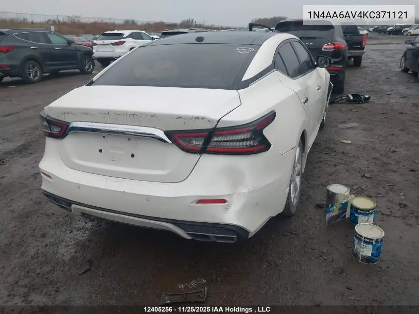 1N4AA6AV4KC371121 2019 Nissan Maxima Platinum/Sl/Sr